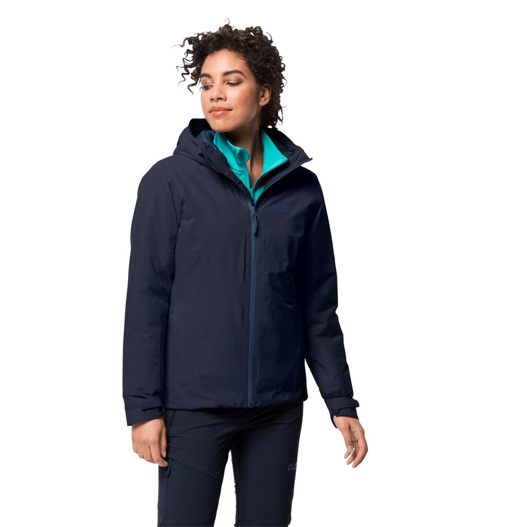 Jack Wolfskin ARGON STORM Női Vízálló Kabát Kék - PKMECD-062